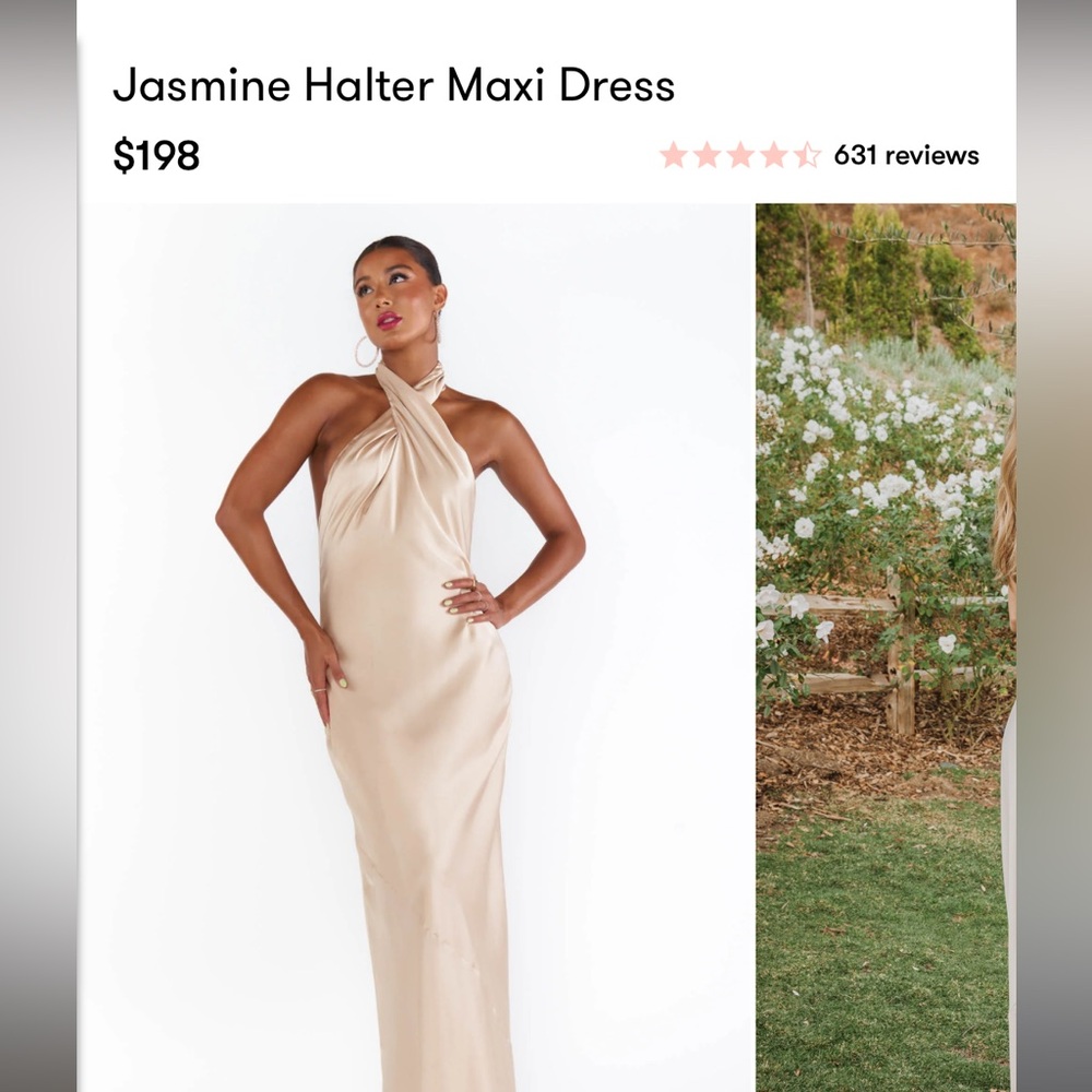 Show me your mumu Jazmine Halter Maxi Dress